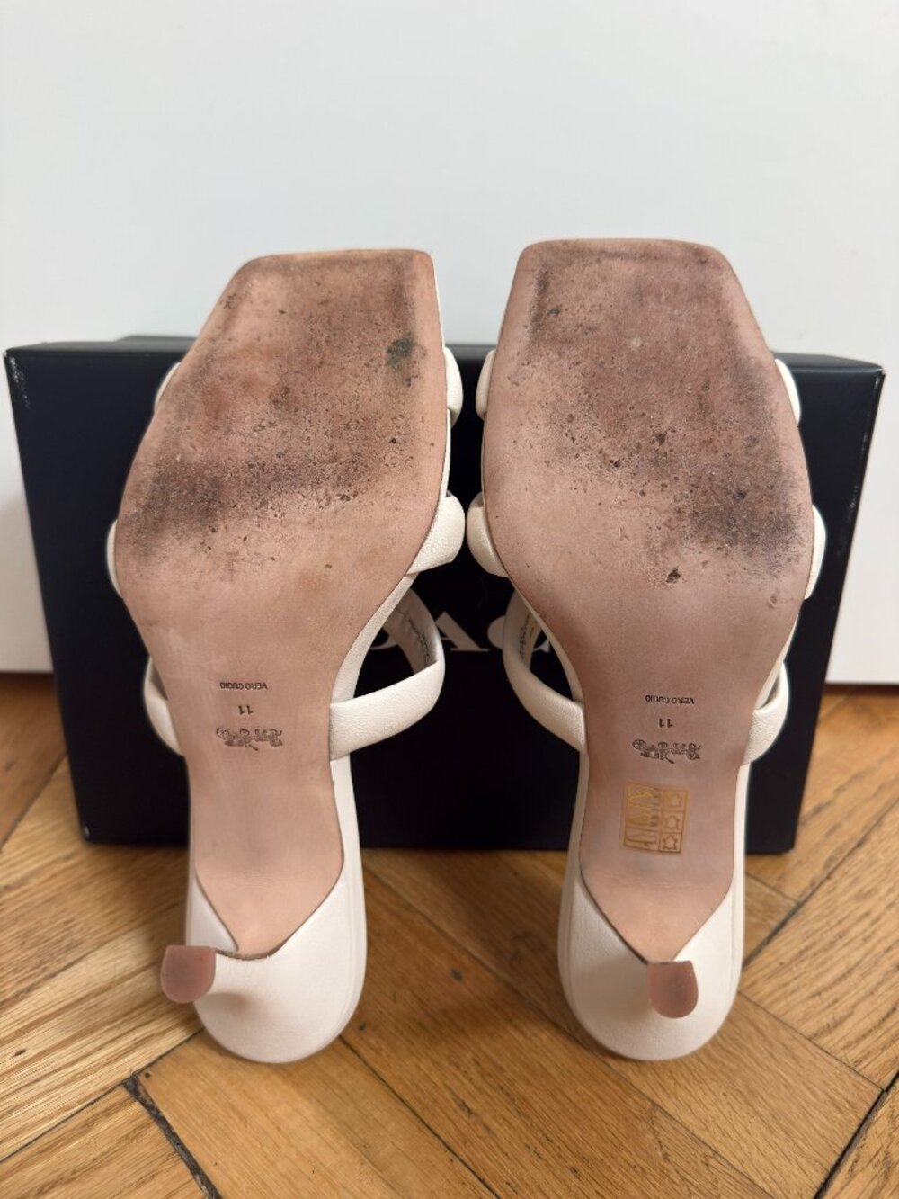 Coach Kellie 90mm Sandals Size 11B – Chalk, Worn Once, Box - Picture 5 of 7